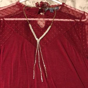 Rhinestone statement necklace